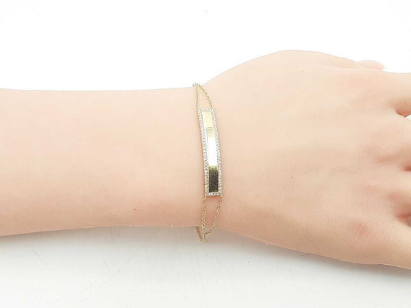 .64 Diamonds 14k Yellow Gold 2.5 Grams Bracelet 6 Inch Sd0625lrzsa