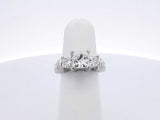 2.05 Cttw Diamond & Platinum Three-stone Ring 11.3 Grams Size 7 Fw0825lsxzdu