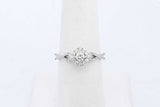 0.27cttw Diamond Ring In 10k White Gold 2.1 Grams Size 7 Eb0426lxzde