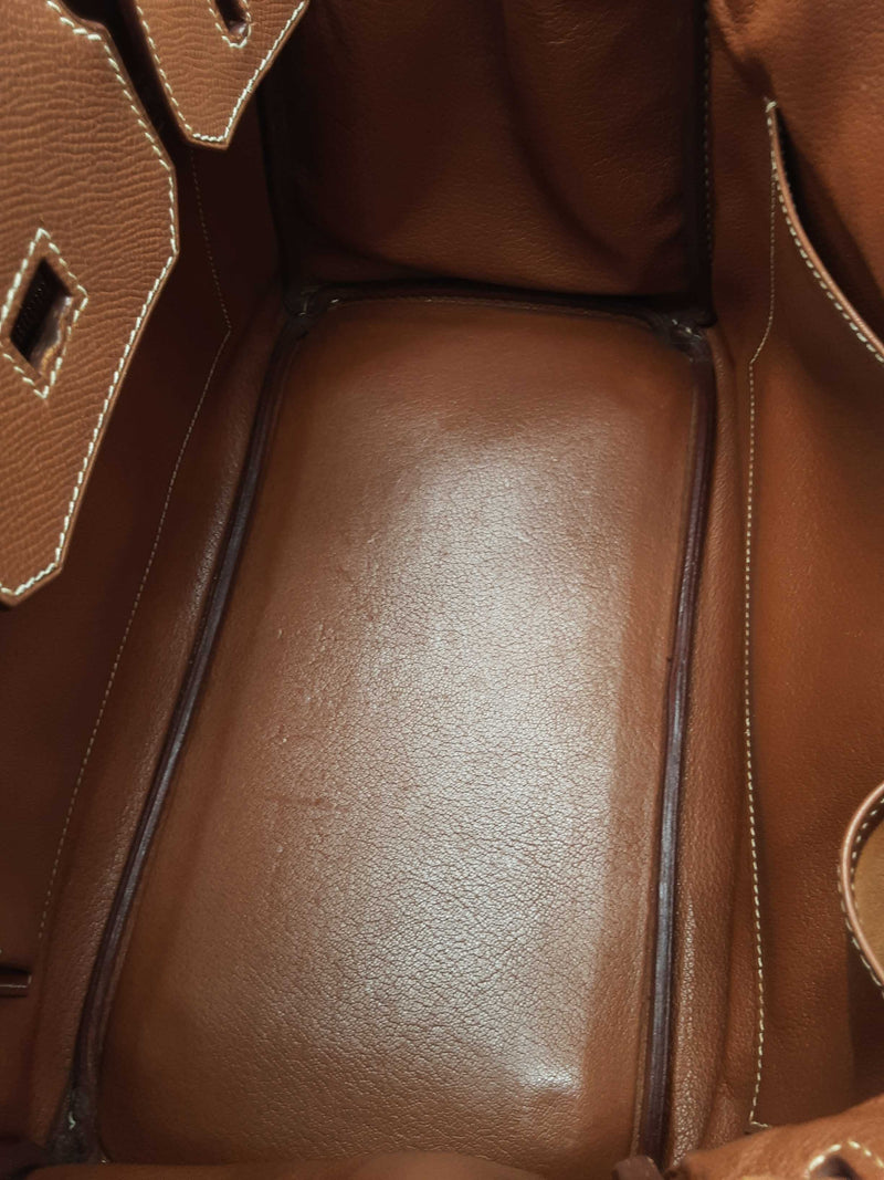 Hermes Birkin 30 Gold Brown Epsom Gold Hardware Handbag Do0725lwrxzde