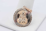 14k Tricolor Gold Jesus & Mary Pendant 2.6 Grams Eb0526lcrsa