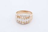0.28cttw Diamond Ring In 14k Yellow Gold 5.8 Grams Size 8 Eb0726pxzde