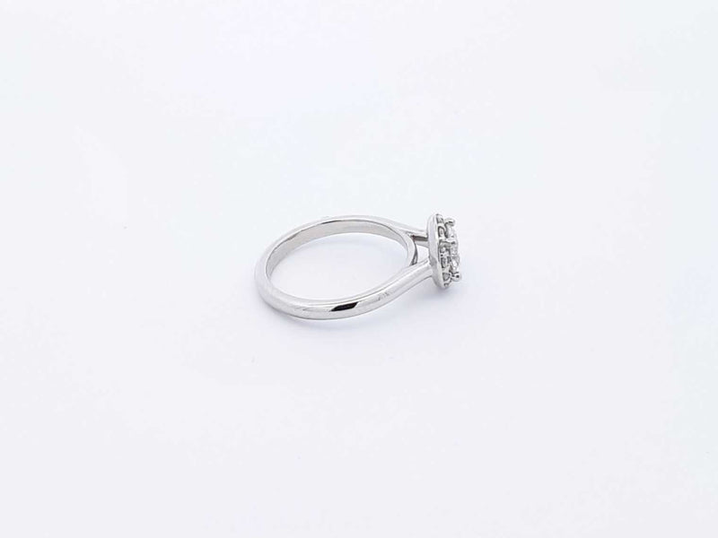 0.80 Cttw Diamond & 95% Platinum Halo Ring 4.9 Grams Size 5 Fw0625cxzdu
