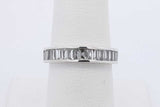 1.0cttw Lab Grown Diamond Ring In Sterling Silver 2.7 Grams Size 7 Eb0326rxdu