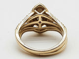 1.14 Cttw Lab Grown Diamonds 10k Yg 4.7g 2 Ring Set Size 5.75 Do1125oxzde