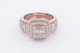 1.68cttw Diamond Ring In 14k Rose Gold 15.5 Grams Size 8.5 Eb0326llxzsa