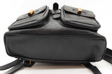 Gucci Bamboo Handle Black Leather Backpack Eb1025pxzde