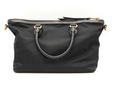 Prada 2-way Satchel In Satchel In Black Tessuto Nylon & Leather Fw0925orxdu