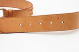 Louis Vuitton Vachetta Leather Studded Belt Size 90/36 Eb0526oxzsa