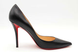 Christian Louboutin Apostrophy Black Leather Pumps Size 42 Eb0526lxzsa
