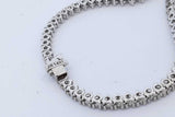 9.66cttw Diamond Tennis Necklace In 14k White Gold 21.8g 16.25 Inch Eb0926oxxzde