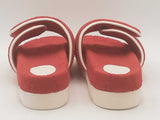 Gucci X Adidas Terry Cloth/ Leather Slides Red Size 13 Aa0525lcrsa