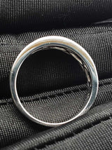 0.77 Cttw Diamond & 14k White Gold Channel-set Wedding Ring 3.9 Grams Size 8.75 Fw0726crxdu