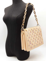 Louis Vuitton Coussin Pm Bag In Swarovski Monogram Nude Lambskin Fw0826orxzdu