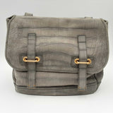 Yves Saint Laurent Gray Leather Messenger Hsorzsa