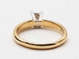 Approx 0.43 Carat Diamond 14k Two-tone Gold Solitaire Ring Size 7 Do0824srxde