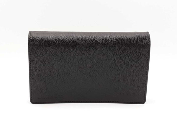 Balenciaga Mini Shoulder Bag In Black Leather Fw1124lrxdu
