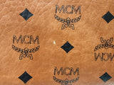 Mcm Liz Reversible Visetos Cognac Tote Bag Eb0526wxzsa
