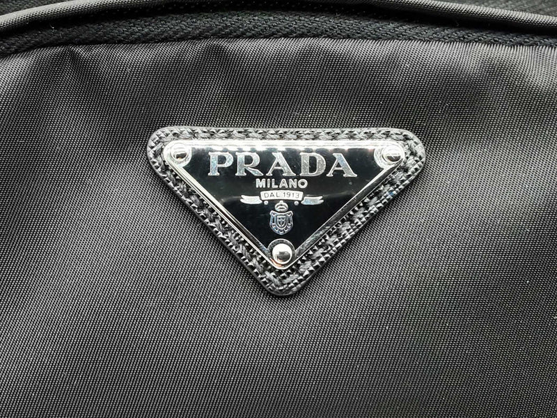 Prada Black Re-nylon Saffiano Leather Sling Bag Do1024exzde