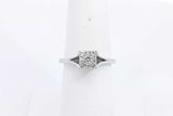 Approx. 0.14ctw Diamond Ring In 10k White Gold 1.9 Grams Size 6 Eb0125lxzsa