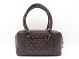 Chanel Cambon Bowler Bag In Dark Brown Diamond-quilted Calfskin Fw0126lrxzdu