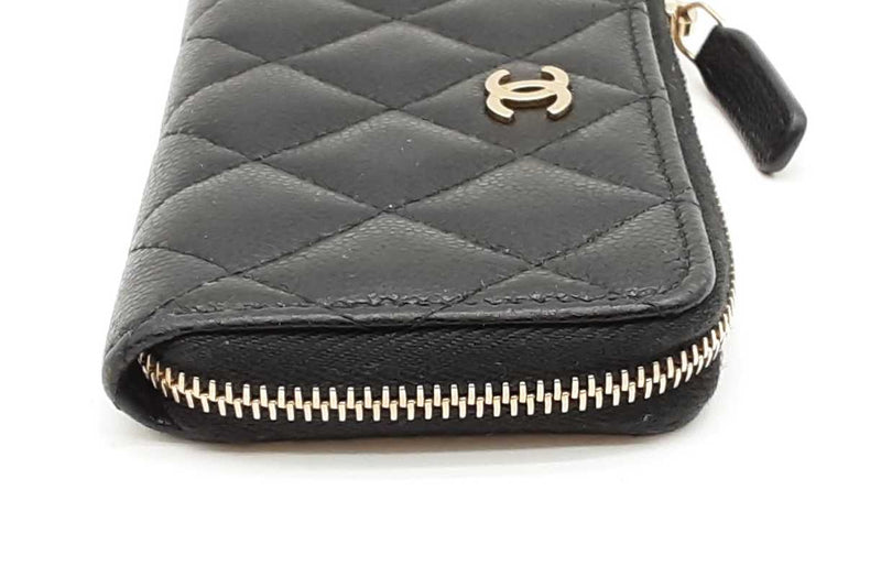 Chanel Quilted Caviar Zip Coin Wallet Eb1125wcrde