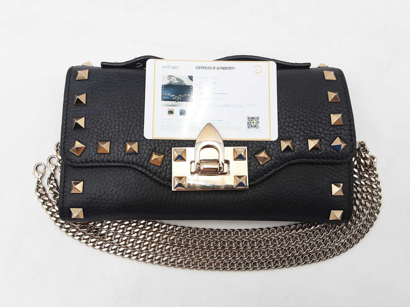 Valentino Garavani Rockstud Leather Wallet Sd0625lpzsa