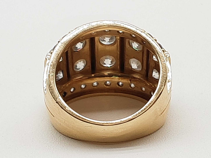 5.00 Cttw Diamonds 10k Yellow Gold 12.2g Ring Size 9.25 Do0425pwxzde