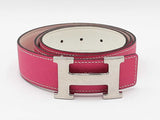 Hermès Constance 32mm Reversible Belt & Silver-tone H Buckle Sz85/34 Fw0126sxzdu