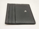 Montblanc Black Leather Card Holder And Pen Set Do0125oxzde