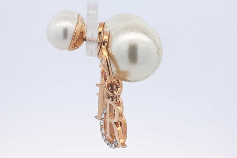 Christian Dior Tribales Faux Pearl Stud Earrings 10.3 Grams Eb0825pxzdu