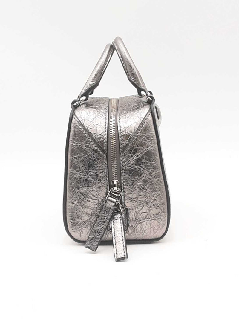 Givenchy Antigona Nano Cube Metallic Silver Top Handle Bag Eb0425pxzsa