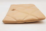 Tory Burch Kira Pave Logo Diamond Quilted Leather Pouch Eb1026oxde