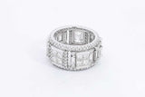 Approx. 5.8ctw Diamond Eternity Band In 18k White Gold 10.3g Size 6 Eb0225wrxzsa