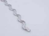 18k White Gold 8.2 Grams Snake Bracelet 7 In Aa0825wzxsa
