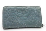 Chanel Camellia Studded Leather Zip Around Wallet Eb0926lxzde