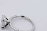 3.0ctw Lab Grown Oval Diamond Ring 14k White Gold 4.1 Grams Size 7 Eb0526rcrsa