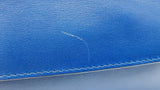 Salvatore Ferragamo Akousa Cobalt Leather Shoulder Bag Eb1125lxzdu