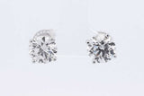 4.34cttw Lab Grown Diamond Stud Earrings In 14k White Gold 2.5 Grams Eb0526rrxdu