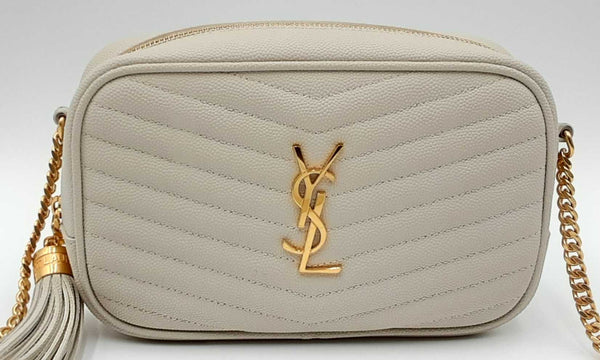 Yves Saint Laurent Beige Matelasse Leather Lou Camera Bag Ebexzdu 144030001521