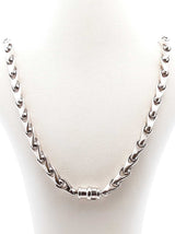 14k White Gold Ball-hinge Chevron-link Chain 38.5 Grams 23 Inch Fw0526owxzdu