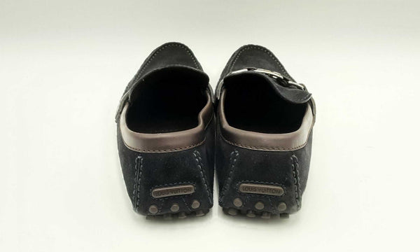 Louis Vuitton Hockenheim Suede Loafers Size 8 Hs1223lrxsa