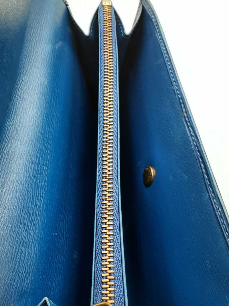 Louis Vuitton Dark Blue Epi Textured Leather Sarah Wallet Eb1224crsa