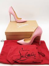 Christian Louboutin So Kate Dolly Pink Suede Pumps Size 37 Eb0225orxsa