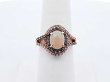 Le Vian Opal & Diamond 14k Strawberry Gold Ring 5.1 Grams Size 7 Fw0225wxzdu