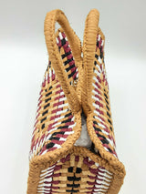 Salvatore Ferragamo Woven Raffia Studio Box Bag Eb1024wxzdu