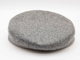 Hermes Gray Wool Leather Cap Size 56 Do0926oxzde