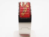 Hermes 19 Loquet Apollo Painted Red Enamel Steel Bangle Quartz Watch Do1125lrxde