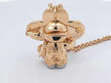 18k Louis Vuitton Vivienne Maneki Neko 3 Gold 43 G Necklace 30 In Aa1025wzxzsa