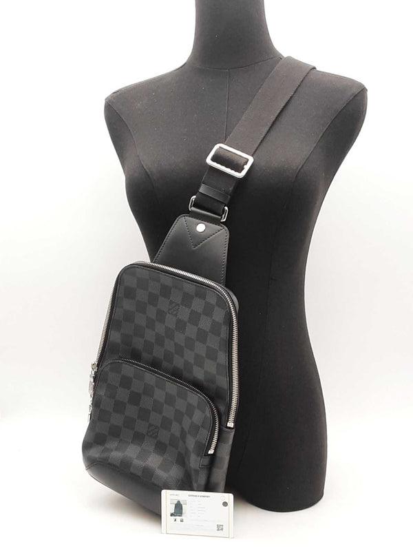 Louis Vuitton Avenue Sling Damier Graphite Black Aa0725rxz